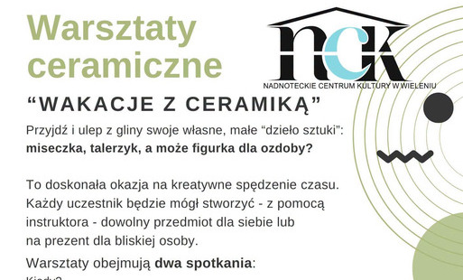 Zdjęcie do Warsztaty Ceramiczne &bdquo;Wakacje z ceramiką&rdquo;!